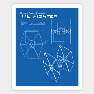 TIE Fighter Blueprints Sticker